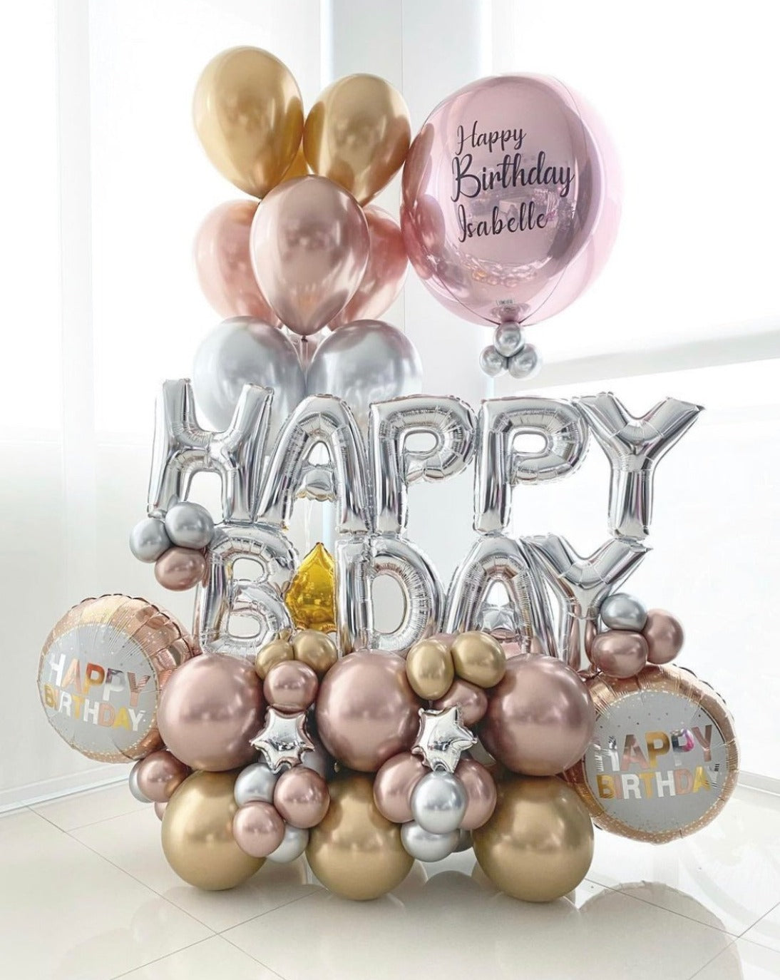 Happy Birthday Luxe Balloon Bouquet – Peppy Luna